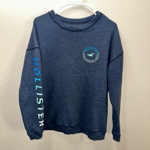 Hollister Navy Pullover with Logo